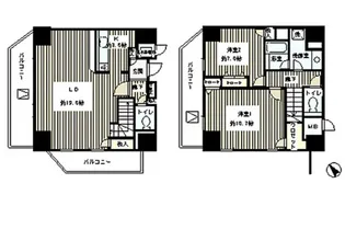 トレステージ目黒【17階】の間取り