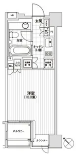 カスタリア銀座【4階】の間取り