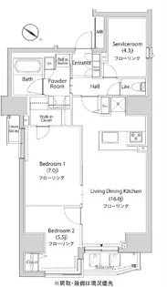 カーサスプレンディッド日本橋水天宮【8階】の間取り