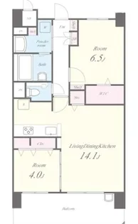 ポラリス松ヶ枝【302号室】の間取り
