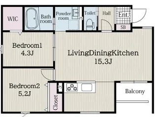 リブレメゾン東三国Ⅰ【3階】の間取り