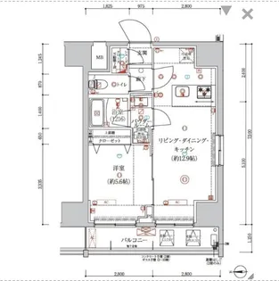 アルテシモクルセ【12階】の間取り