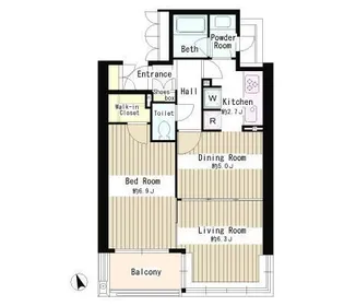 MMガーデン【9階】の間取り
