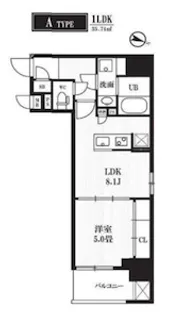 PEAKS神田【5階】の間取り