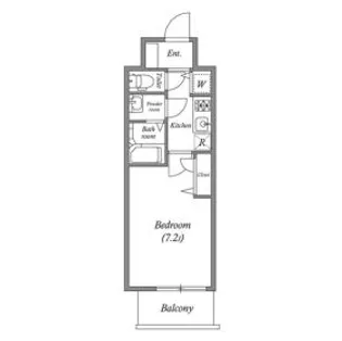 プランドール北浜【11階】の間取り