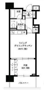 KDXレジデンス芝公園【803号室】の間取り