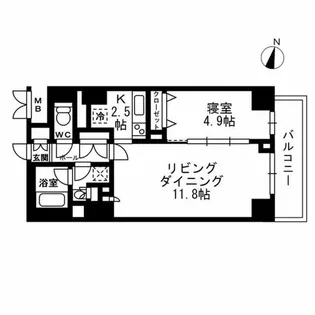 パークフラッツ学芸大学【3階】の間取り