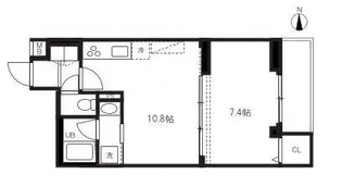 ハーモニーレジデンス蒲田アートヴィラ【1階】の間取り