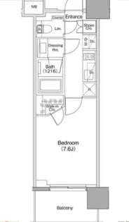 ザ・パークハビオ本郷菊坂【3階】の間取り