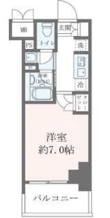 1Kの間取り画像