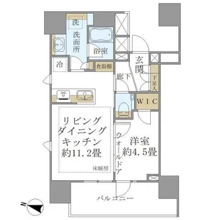 Brillia東中野StationFront【11階】の間取り