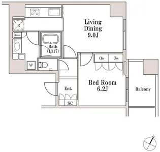 LaSante一番町【2階】の間取り