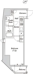 クレセント虎ノ門新橋【8階】の間取り