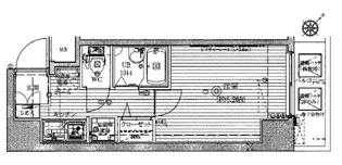 スパシエ 門前仲町 サウスクレスト【2階】の間取り
