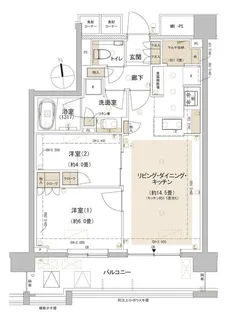 パークホームズ東中野【2階】の間取り