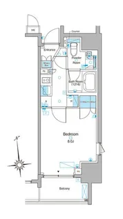 ブラウ東上野【5階】の間取り