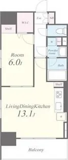 キャナルテラス品川【13階】の間取り