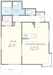 日比谷パティオ【101号室】の間取り