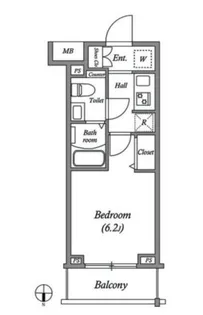 GENOVIA大崎skygarden【2階】の間取り