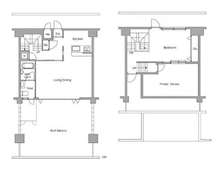 シティヒルズ安堂寺【10階】の間取り