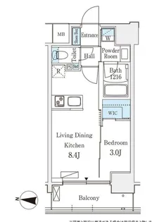 デュオフラッツ池袋【1203号室】の間取り