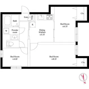 ソレーユ・綾瀬【202号室】の間取り