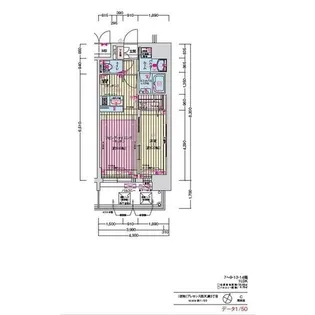 プレサンス梅田東クォーレ【11階】の間取り