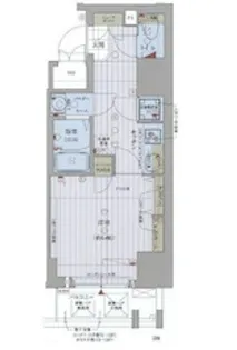 レジュールアッシュ梅田アクシア【15階】の間取り