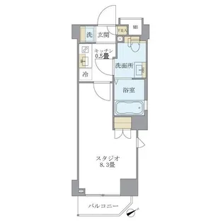 リージア中野新橋【6階】の間取り