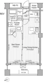 グランハイツ白金【1階】の間取り