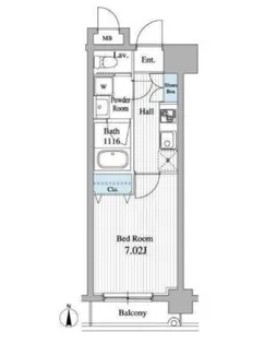 グランジュェ本所【709号室】の間取り