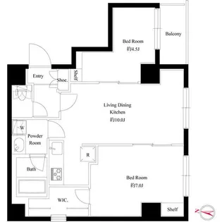 LiveCasa両国北斎通り【7階】の間取り