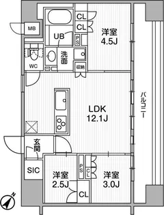 nido SUGAMO【14階】の間取り