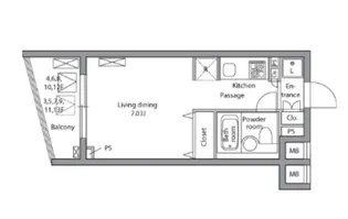 レジディア神田岩本町【5階】の間取り