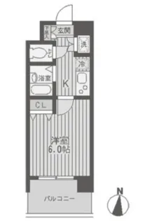 レジディア両国【2階】の間取り