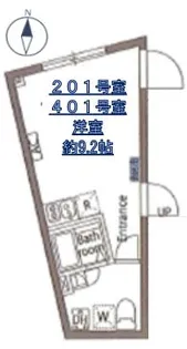 アヴァンタージュ大井町【3階】の間取り
