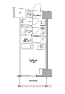 ザ・パークハビオSOHO代々木公園【4階】の間取り