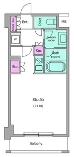 レジディア九段下【10階】の間取り