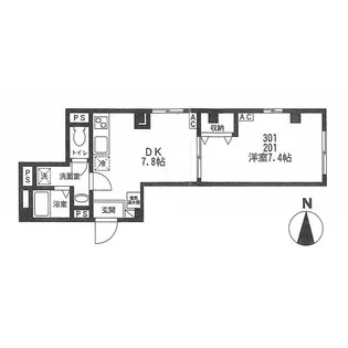 アパートメント両国緑【3階】の間取り