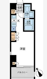 1Rの間取り画像