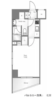 GENOVIA浅草蔵前skygarden【404号室】の間取り