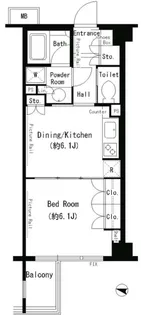 パークアクシス目黒本町【3階】の間取り