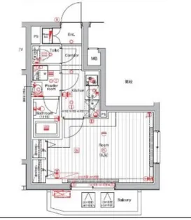 THE HOUSE 赤坂檜町【1階】の間取り