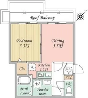 ブランシェ哲学堂通り【4階】の間取り