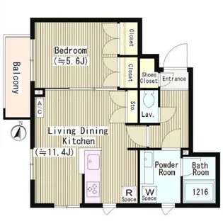 ファレール笹塚【3階】の間取り