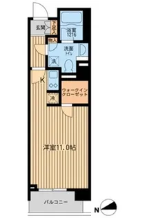 1Rの間取り画像