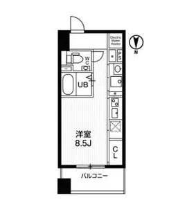 アーバンフラッツ瓦町【4階】の間取り