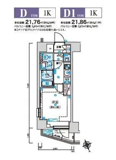 リヴシティ初台【6階】の間取り