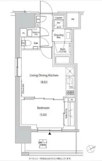 ザ・パークハビオ目白タワー【6階】の間取り