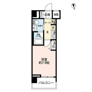 プレール・ドゥーク蔵前Ⅱ【2階】の間取り